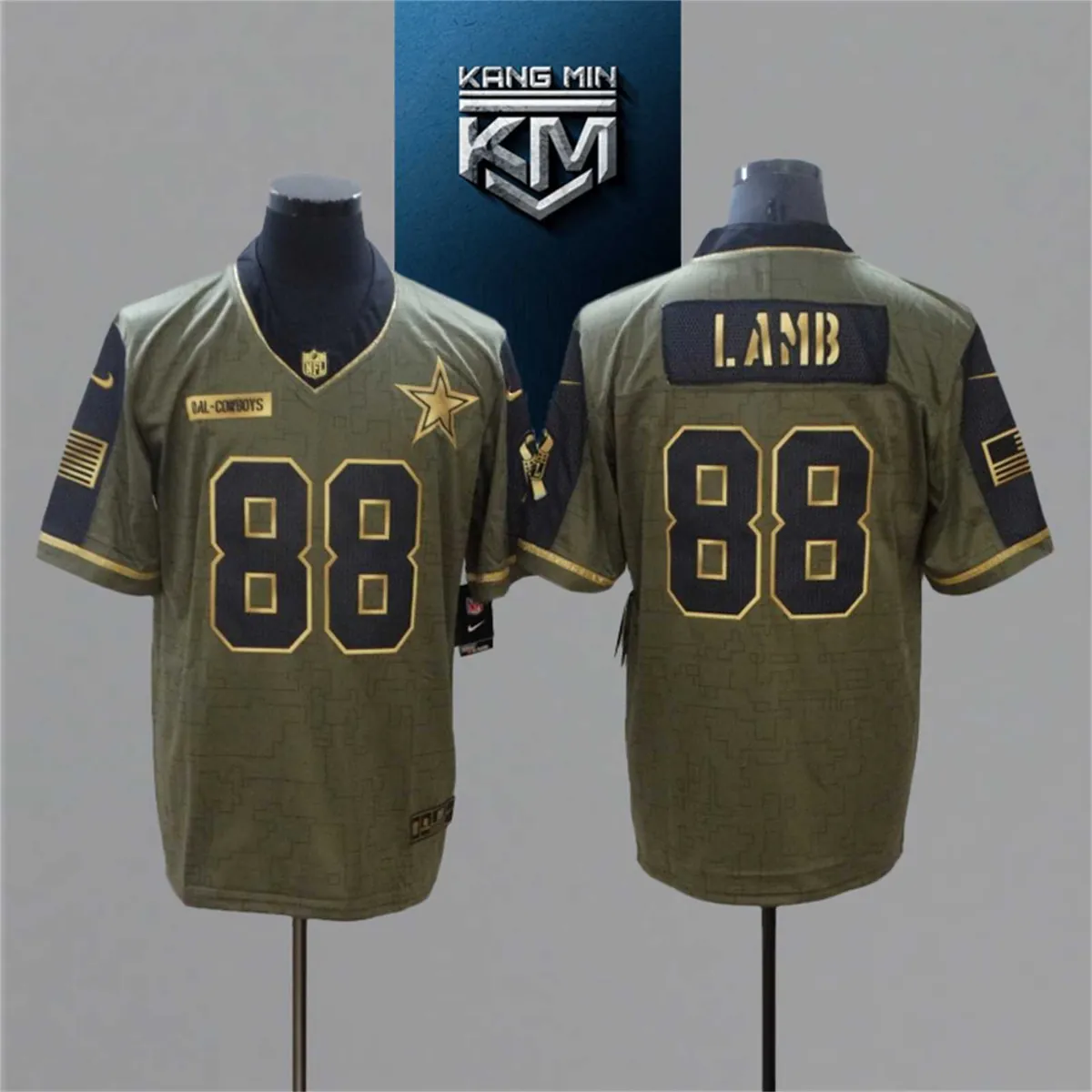 2021 New Tribute Gold Edition NFL Jersey 6