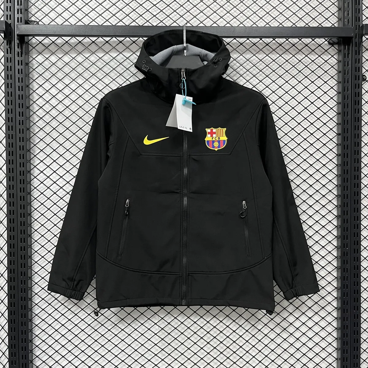 25-26 Barcelona hardshell jacket Kit Soccer Windbreaker AAAAJersey Supply Yupoo 2