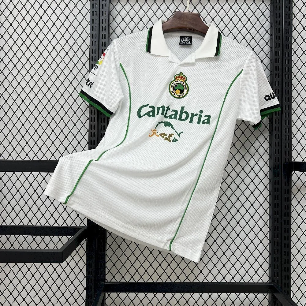 98-99 Racing de Santander Home Retro Kit Vintage Shirt AAAAJersey Wholesale Yupoo 5