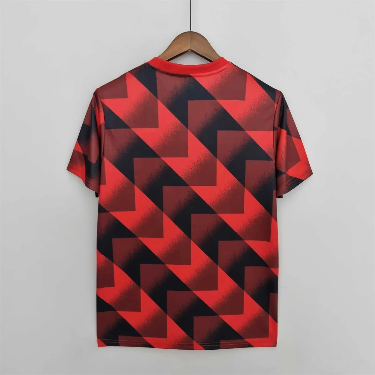22-23 Bayern training kit red geometric pattern 5