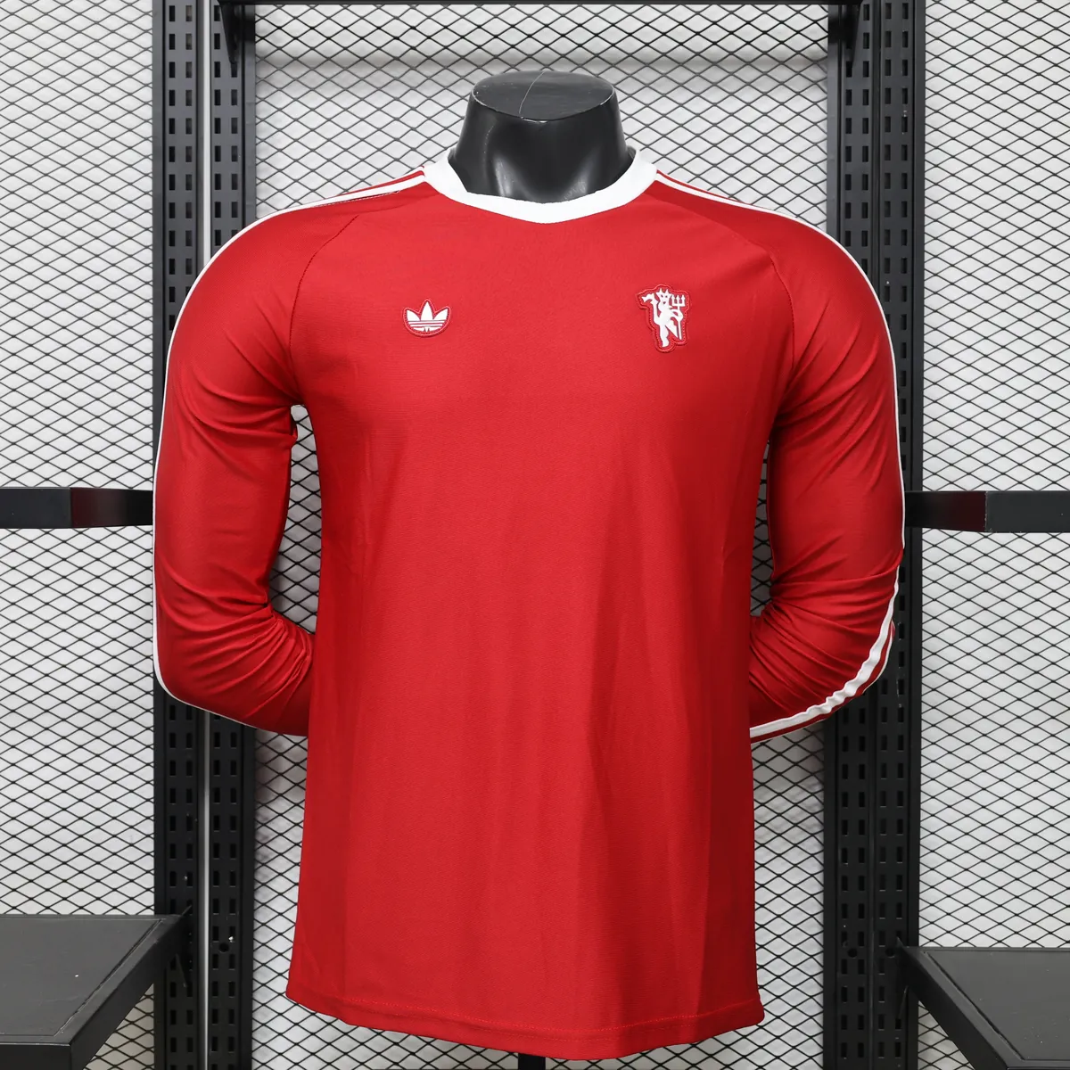 26-27 Manchester Unite Mens Casual Retro Style Football Long Sleeve Shirt AAAAJersey Wholesale Yupoo 5