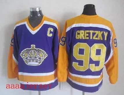 Los Angeles Kings retro ice hockey jersey M-3XL 洛杉矶国王队复古冰球服 5