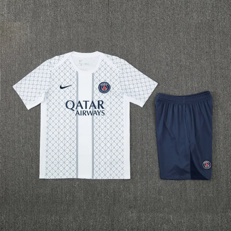 25-26 PSG Paris Training White Kit Soccer Suit AAAAJersey Supply Yupoo 2