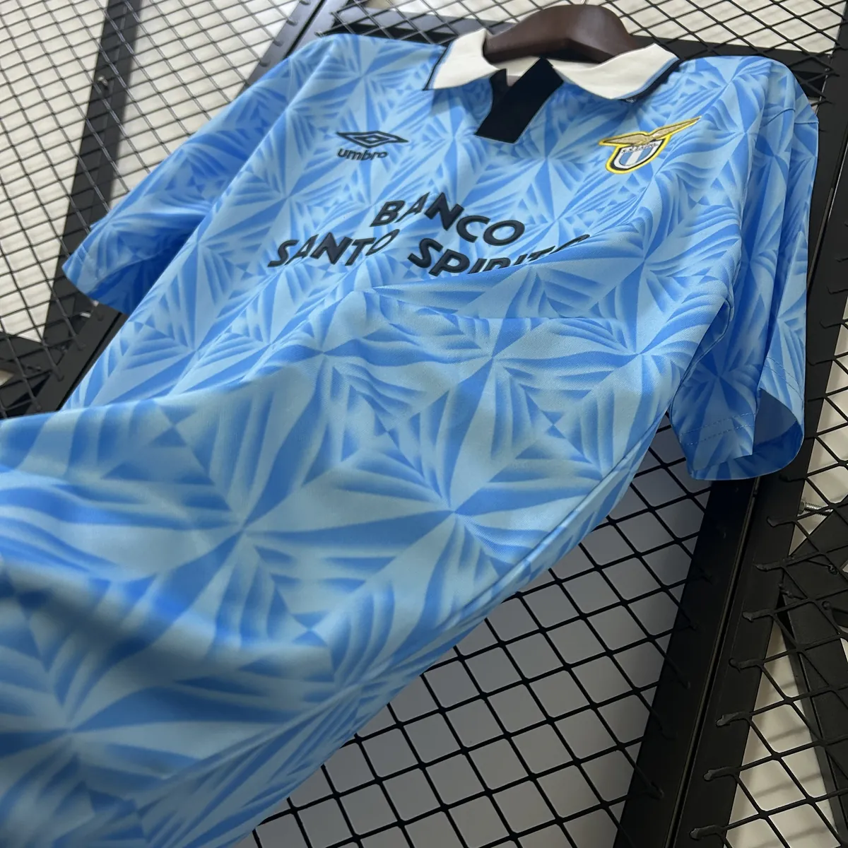 91-92 Lazio Home Retro Kit Vintage Shirt AAAAJersey Dropship Yupoo 6