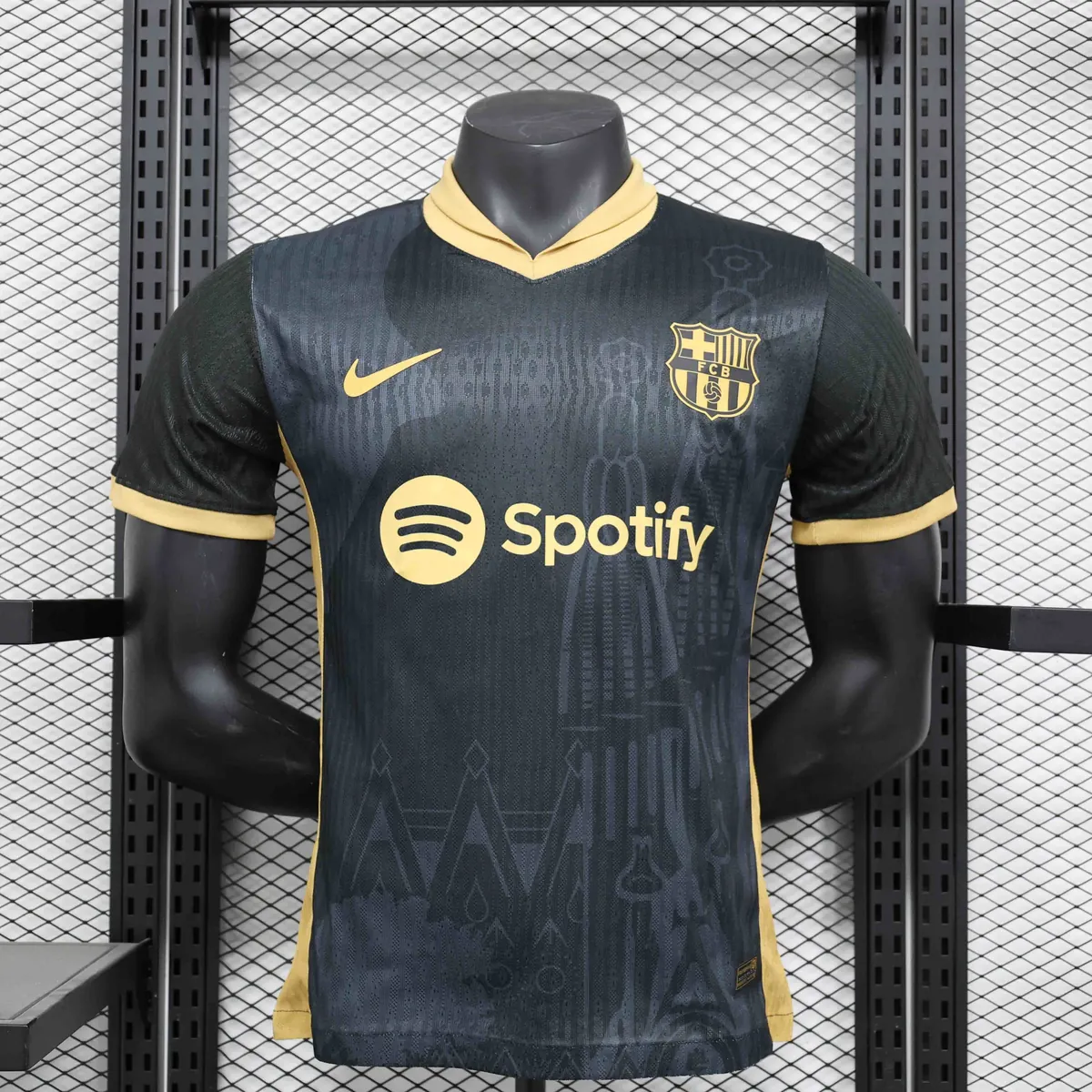 24-25 Barcelona Black&Gold Special Edition Player Version Shirt AAAAJersey Supplier Yupoo 3
