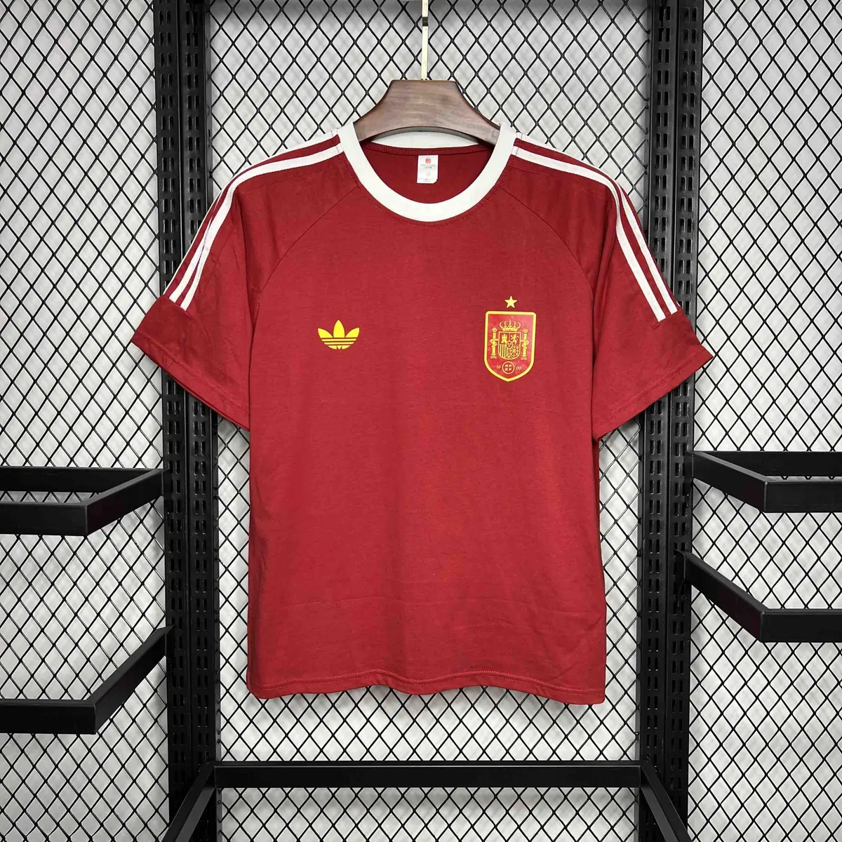 24-25 Spain Retro Style Red Kit AAAAJersey Supplier Yupoo 6