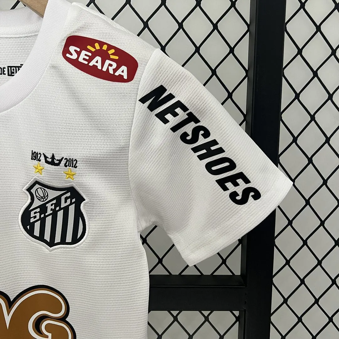 11-12 Santos Home Retro Kids Kit Size-16-28 Soccer Jersey Yupoo 6
