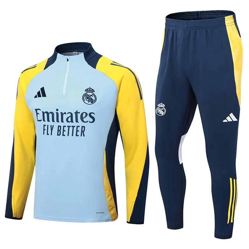 24-25 Real Madrid Long Sleeve Training Suit Football Shirts 3