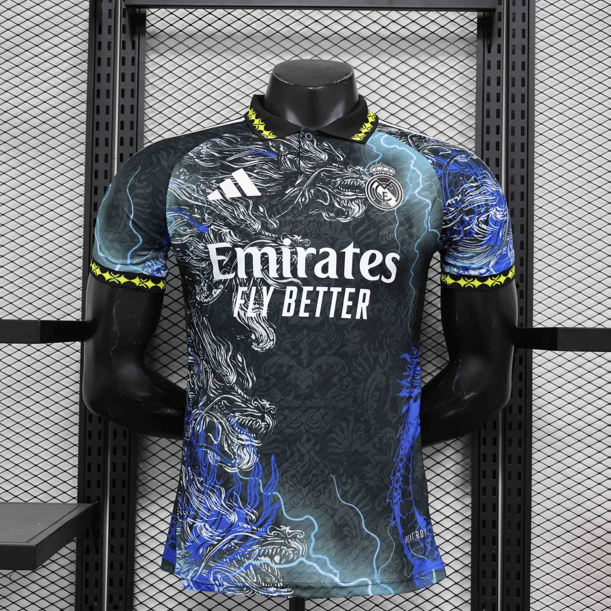 24-25 Real Madrid Dragon Black$Blue Special Edition Player Version Shirt AAAAJersey Supplier Yu 6