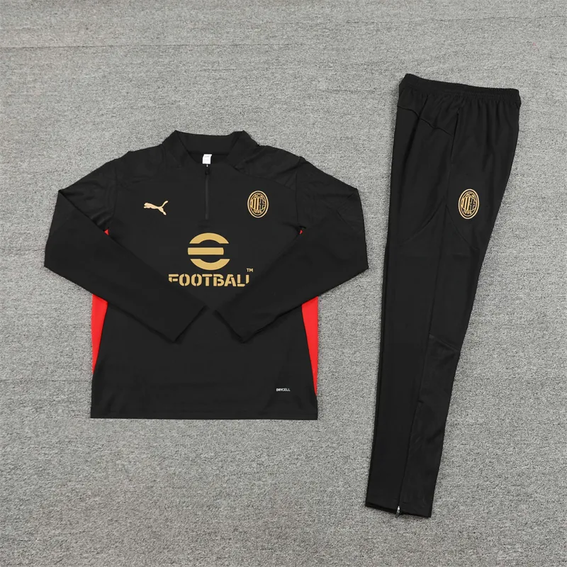 24-25 AC Milan Long Sleeve Training Suit Football Shirts 2