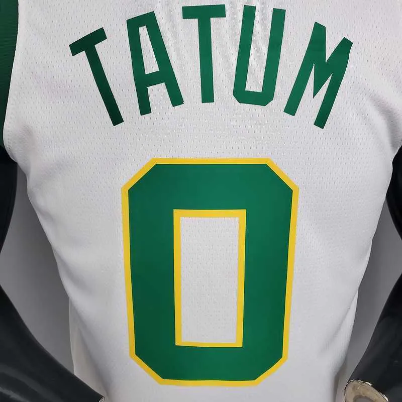 TATUM #0 Celtics White Platinum Limited 4