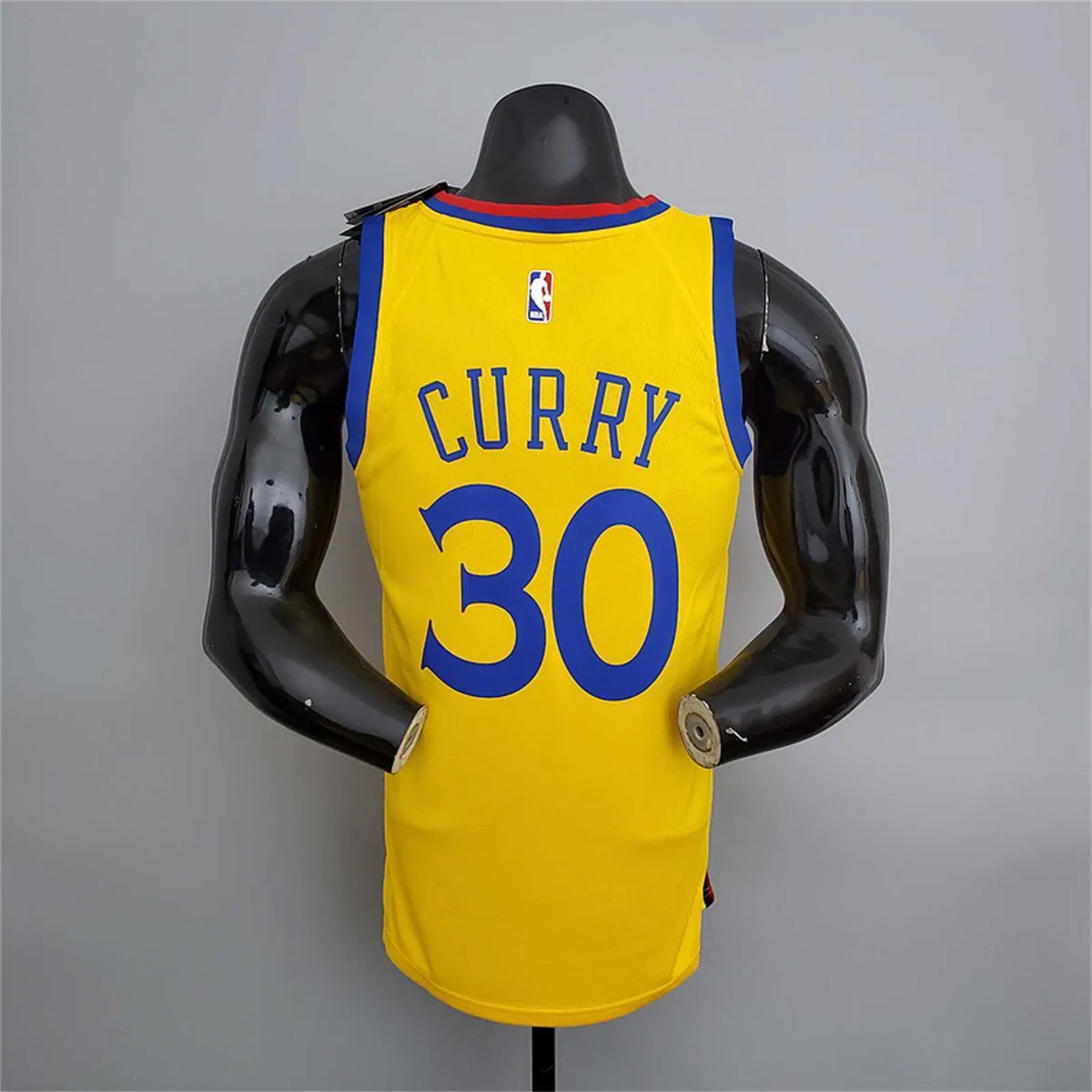 2018 Warriors#30 Chinese Dragon Robe Yellow 8