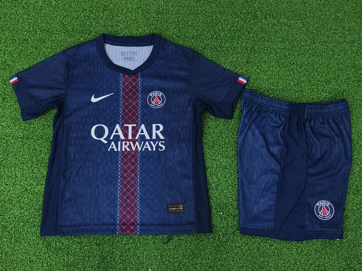 25-26 PSG Home Kid Kits Player Version Youth Apparels AAAAJersey Supplier Yupoo 2