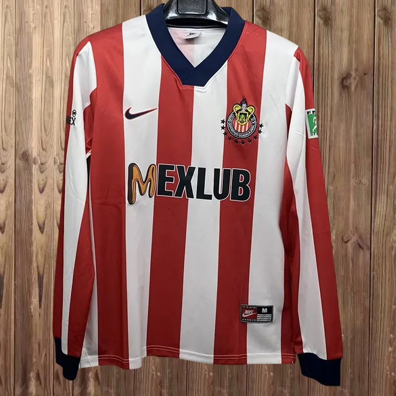 96-97 Chivas Home Retro Kit Long Sleeve Shirt Soccer AAAAJersey Yupoo 2
