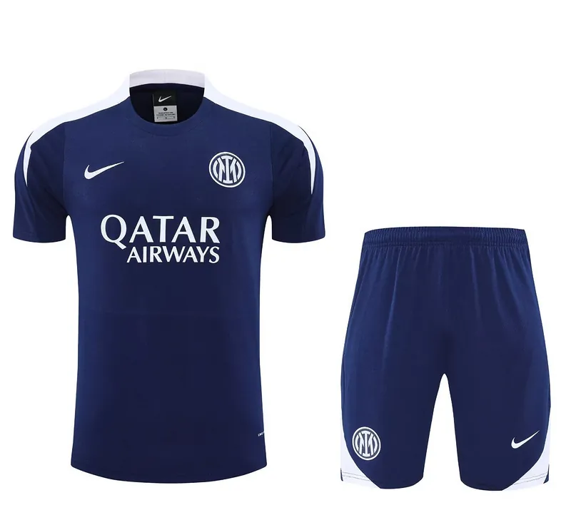 25-26 Inter Milan Navy&White Training Kits Football Tracksuits 3