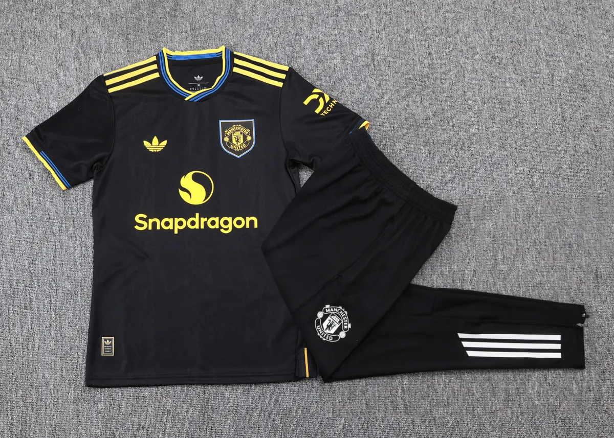 25-26 Manchester United Third Away Player Version Training Kits Football Tracksuits 3