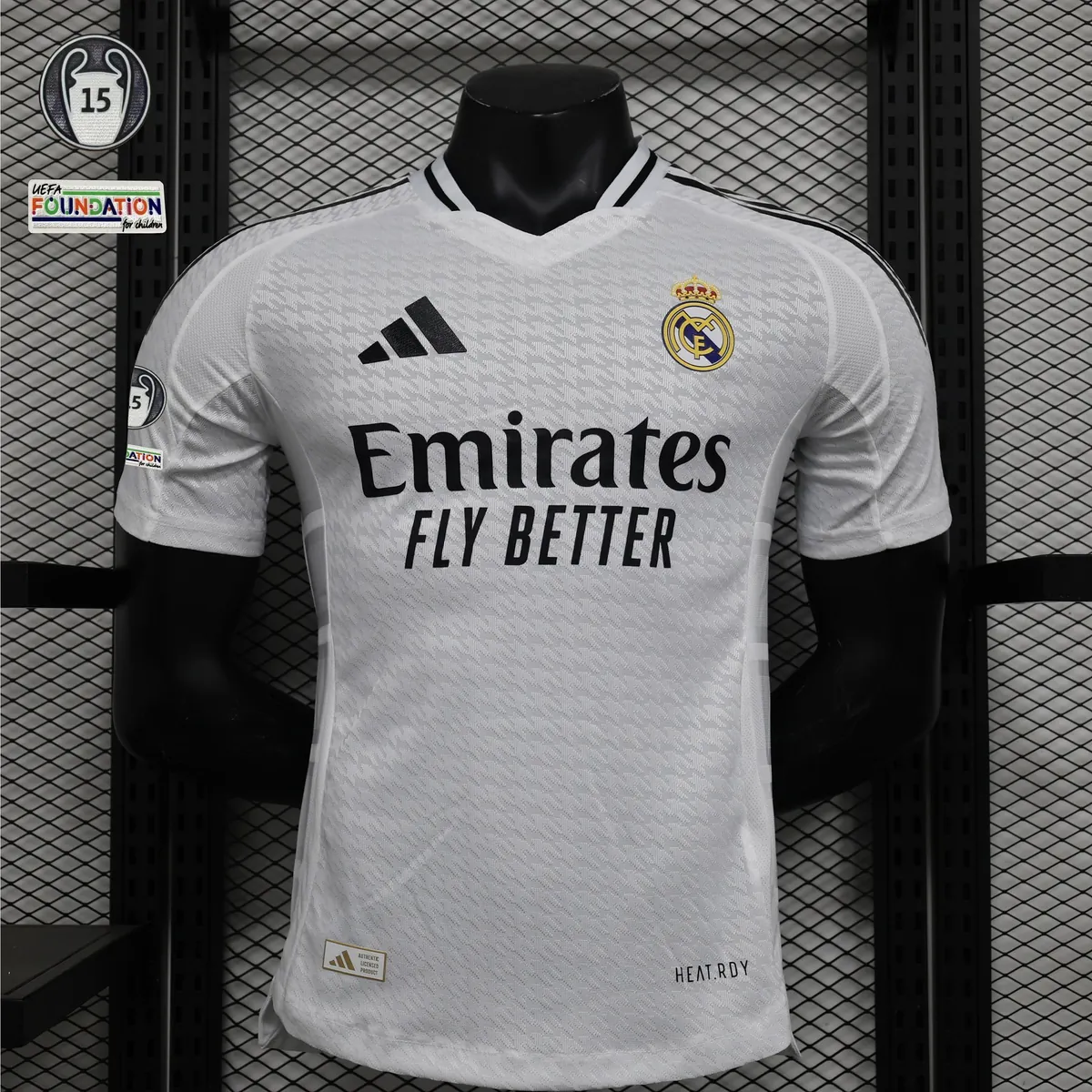 24-25 Real Madrid Home Kit Player Version Shirt With All Kind of Badges Soccer AAAAJerseys Yupo 20