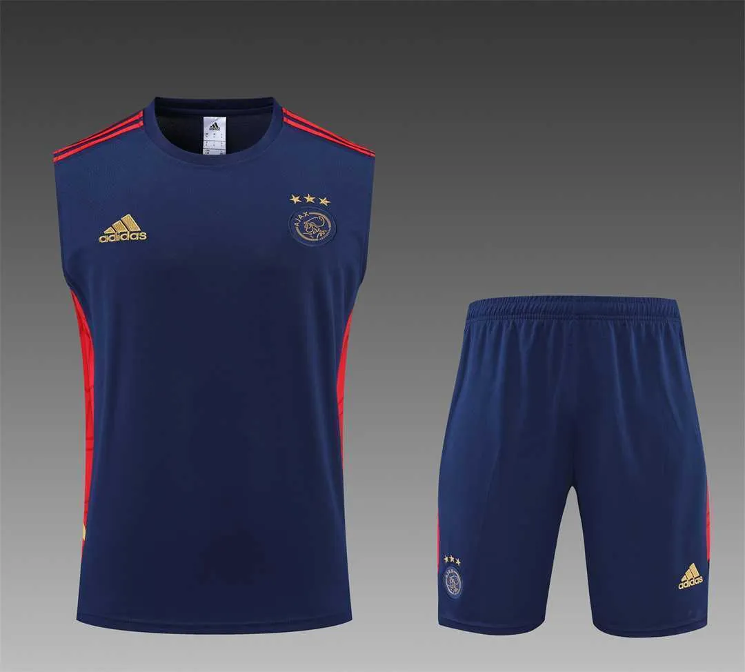 22-23 Ajax vest training suit kit Black 12