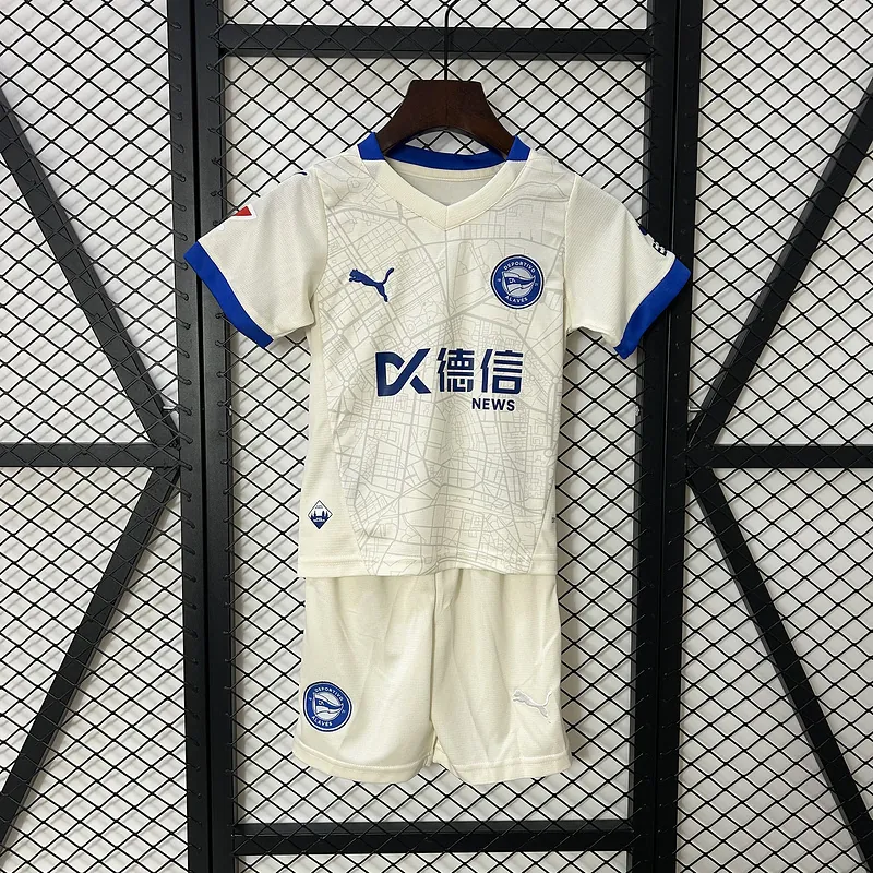 24-25 Alaves Away Kid Kits Youth Apparels Soccer AAAAJersey Yupoo 9