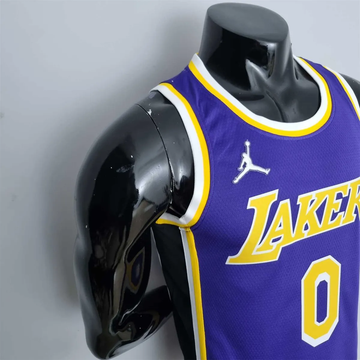 75th Anniversary Westbrook #0 Los Angeles Lakers Jordan Purple NBA Jersey 6
