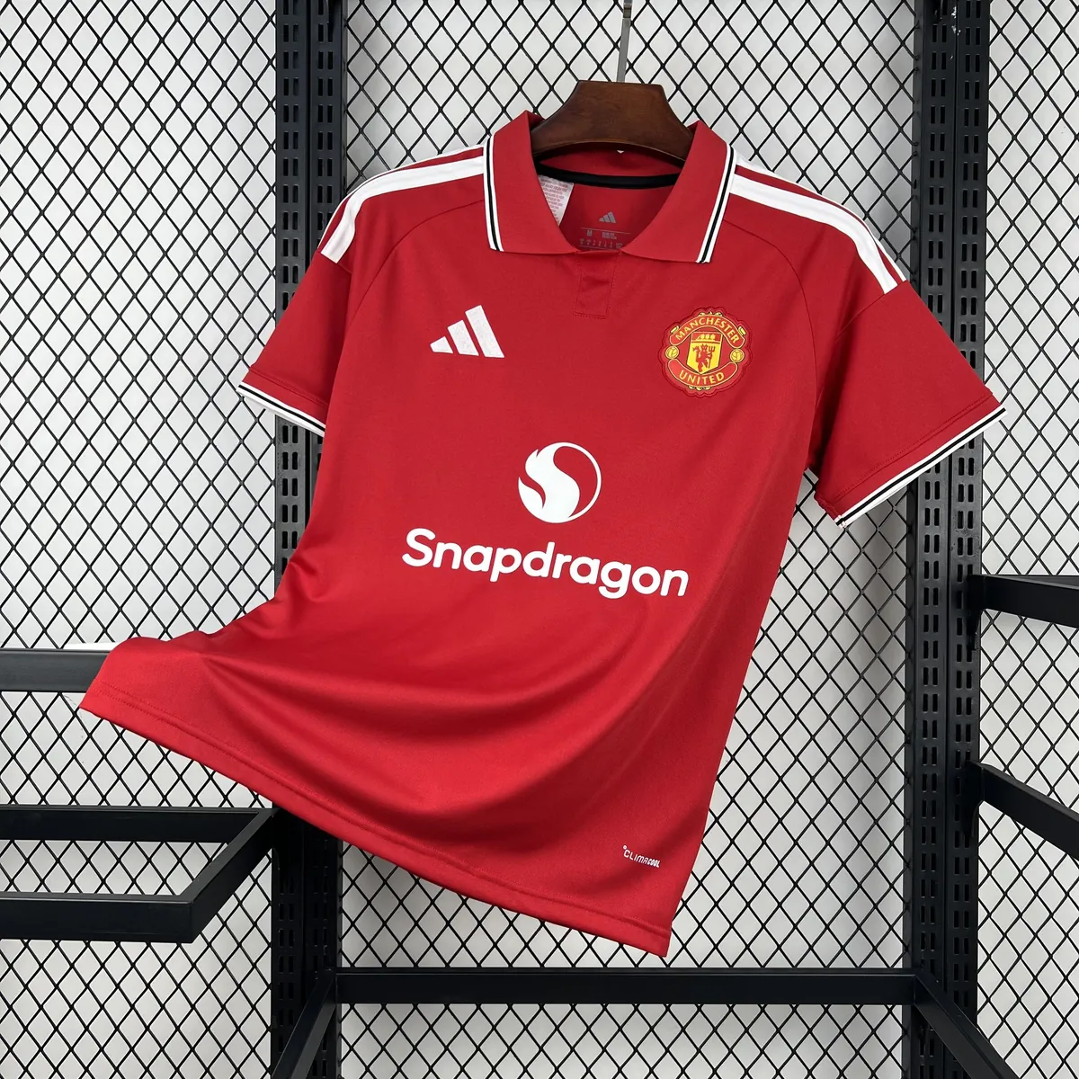 26-27 Manchester United Mens Home Kit Red Football T-Shirt AAAAJersey Dropship Yupoo 8 2