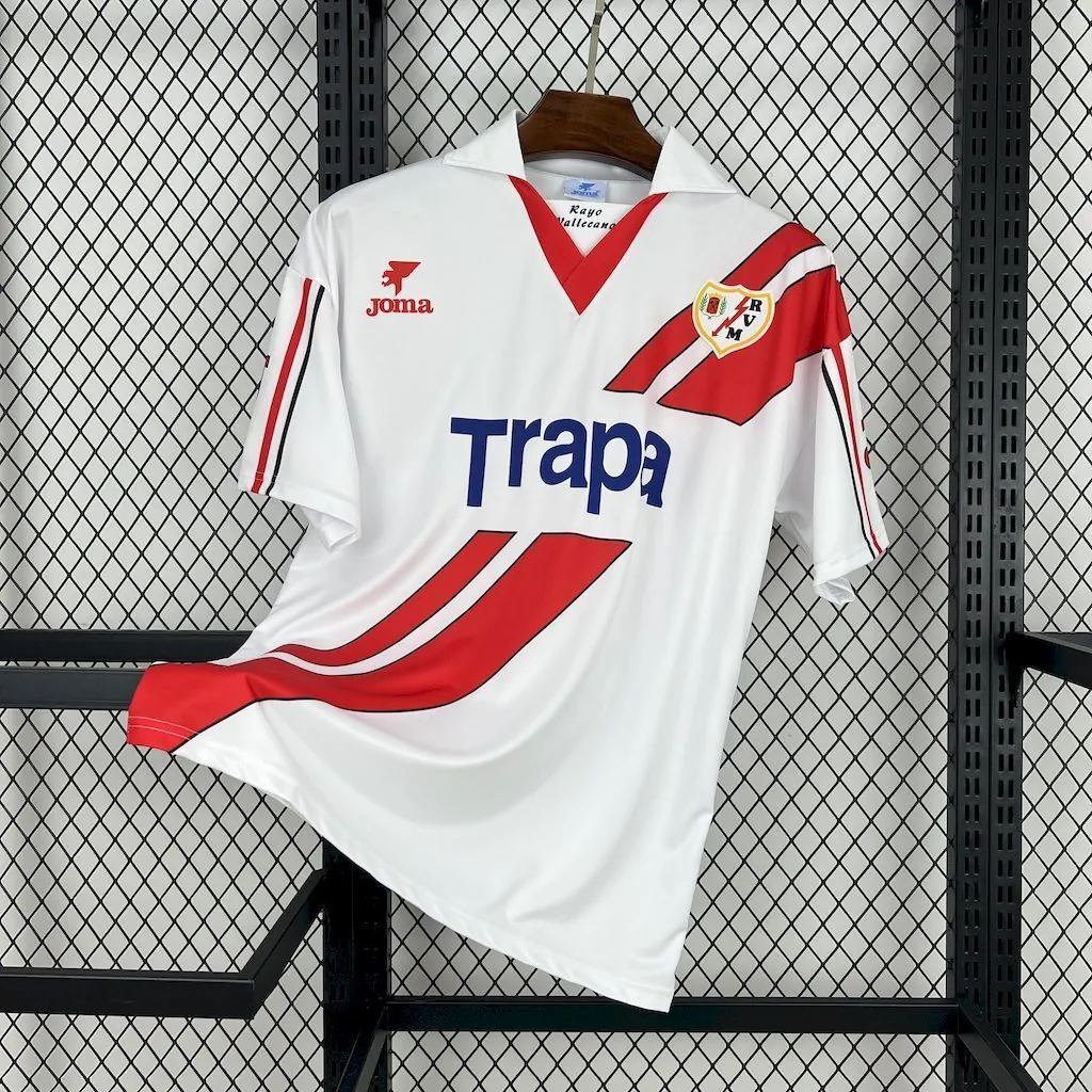 97-98 Rayo Vallecano Home Retro Kit Vintage Shirt AAAAJersey Supply Yupoo 7