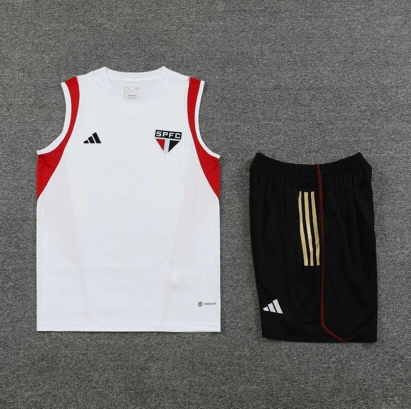 23-24 Sao Paulo Training Vest Kit S-XXL Soccer Jerseys 1