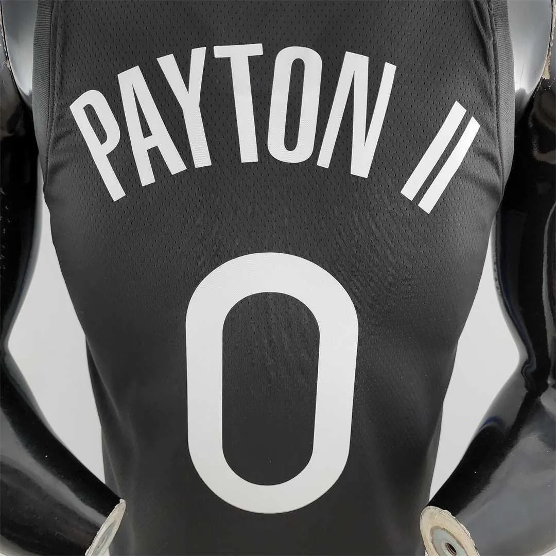 2020 PAYTON II#0 Warriors City Edition Black and Grey NBA Jersey 9