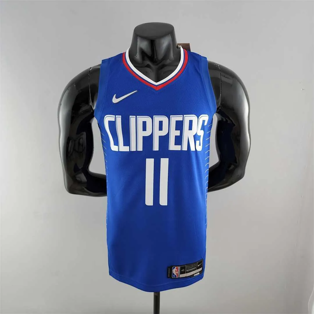 75th Anniversary WALL#11 Los Angeles Clippers NBA Jersey Blue 10