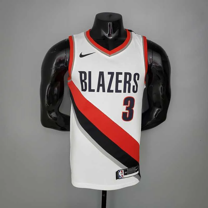 2021 McCOLLUM#3 Trail Blazers Home White 8