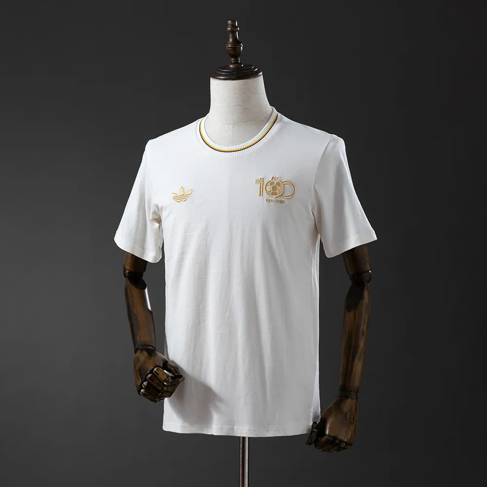 2025 Colombia 100th Originals Shamrock White Cotton T-shirt 2
