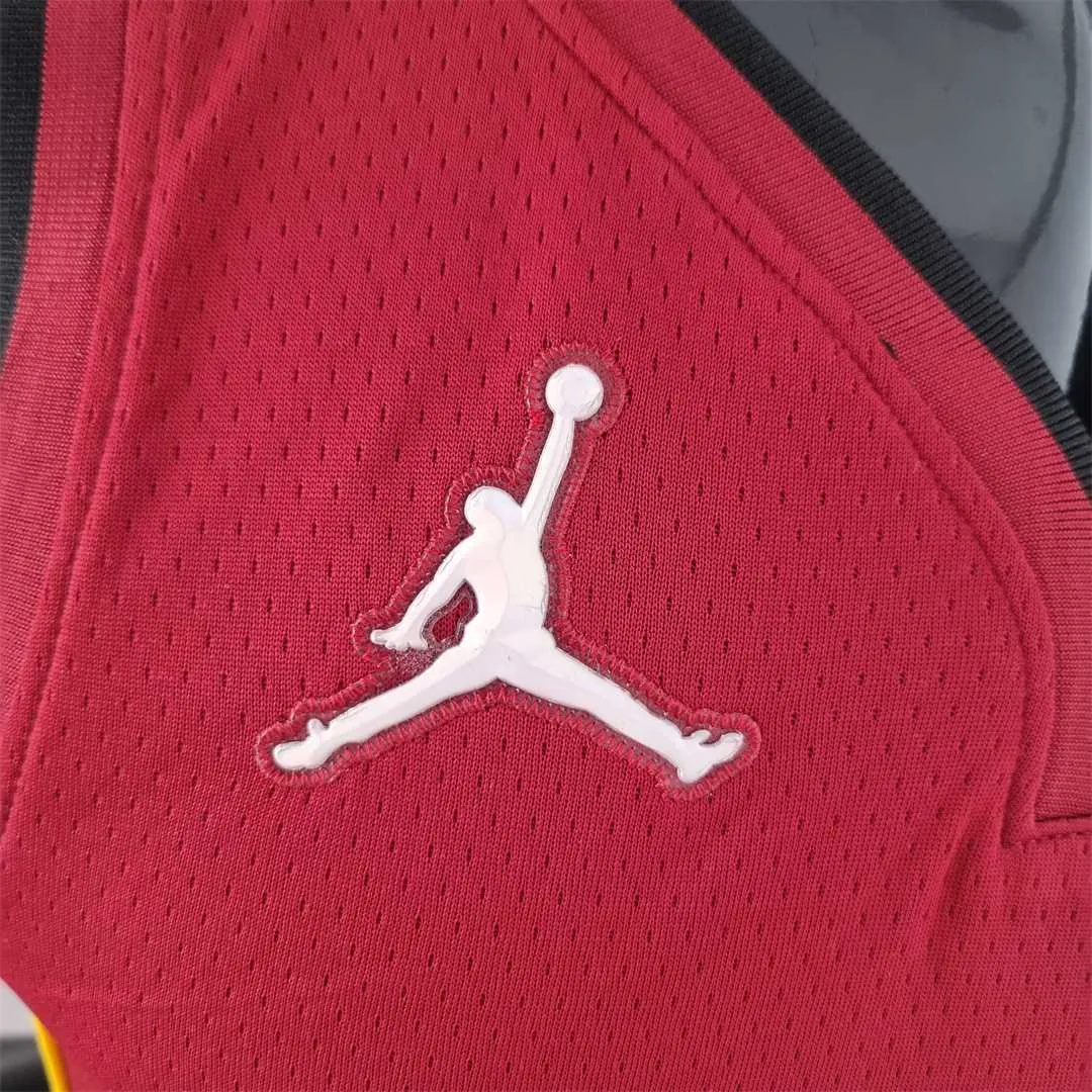 75th Anniversary Miami Heat Jordan OLADIPO#4 Burgundy NBA Jersey 5