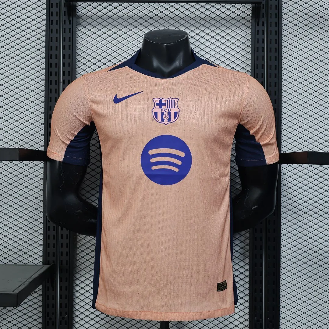 25-26 Barcelona 125th Anniversary Gold Special Edition Player Version Shirt AAAAJersey Wholesal 12