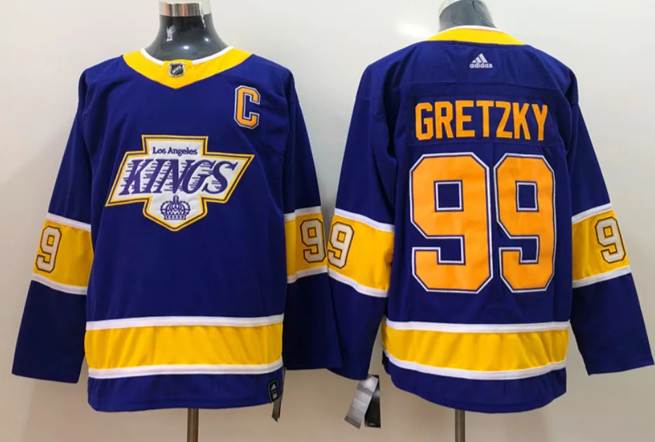 Los Angeles Kings retro ice hockey jersey M-3XL 洛杉矶国王队复古冰球服 6