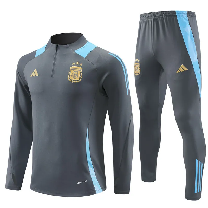2024 Argentina Long Sleeve Training Suit Football Shirts 4