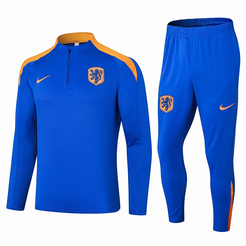 2024 Netherlands Long Sleeve Training Suit Football Shirts 3