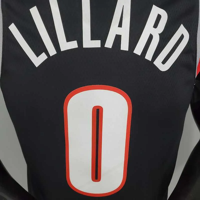 2021 LILLARD#0 Trail Blazers Home black 3