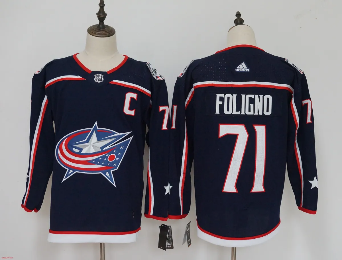 Columbus Blue Jackets Ice Hockey jersey M-3XL 哥伦布蓝衣队冰球服-2 5