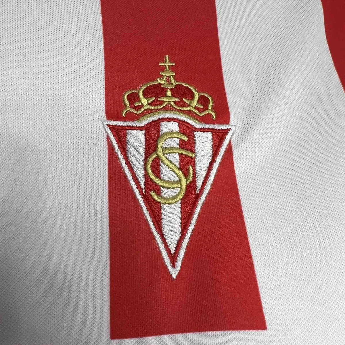 01-02 Sporting de Gijón Home Retro Kit Vintage Shirt AAAAJersey Supplier Yupoo 1