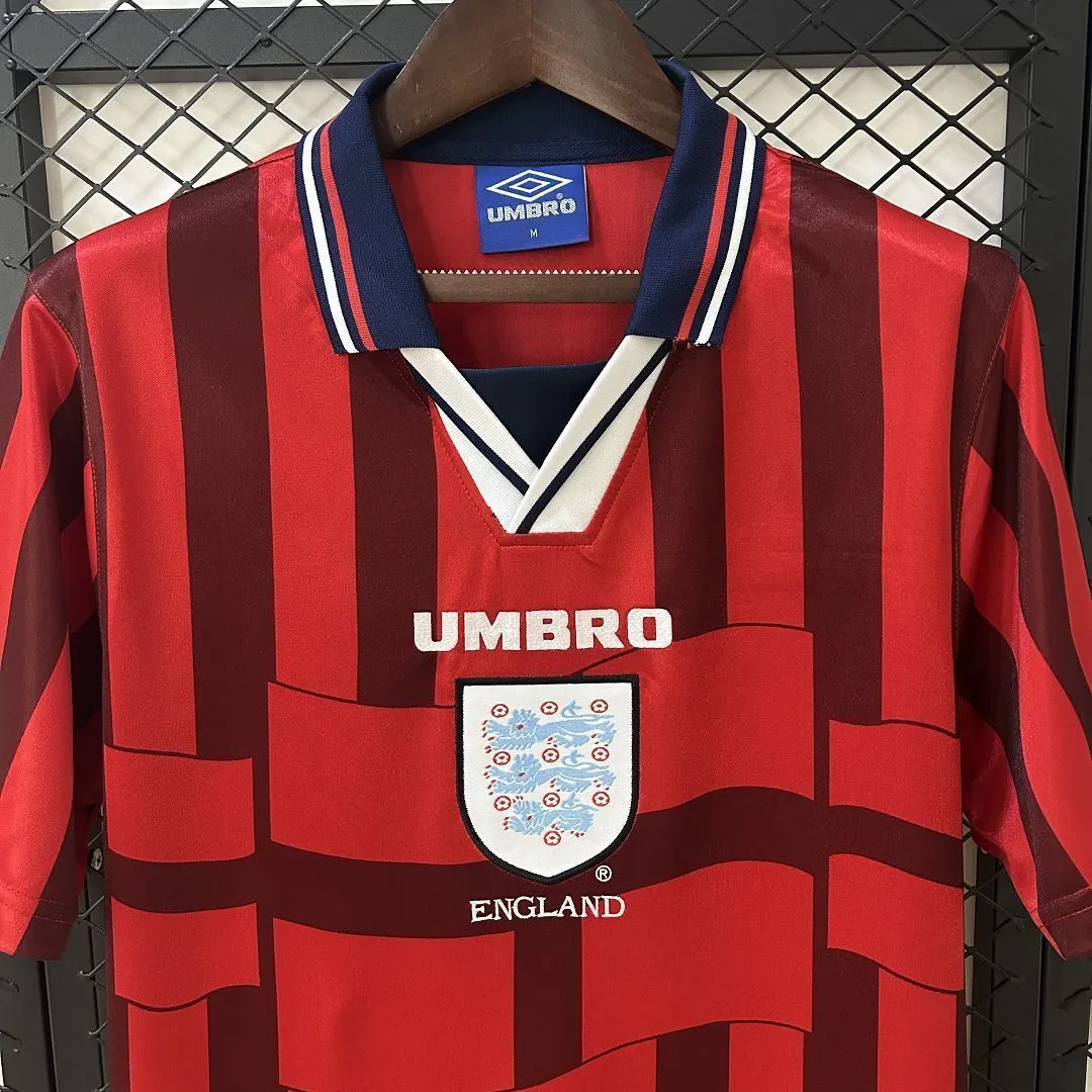1998 England Away Retro Kit Vintage Shirt AAAAJersey Dropship Yupoo 4