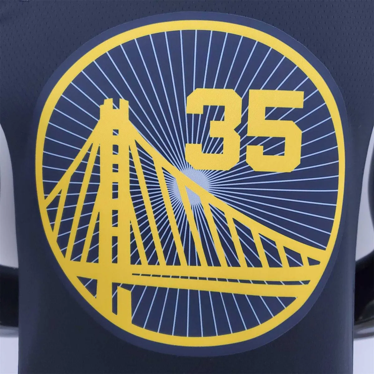 2022 Season Durant #35 Warriors City Edition Black NBA Jersey 7