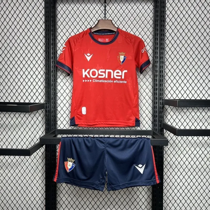 24-25 Osasuna Home Kid Kits Youth Apparels Football AAAAJersey Yupoo 6