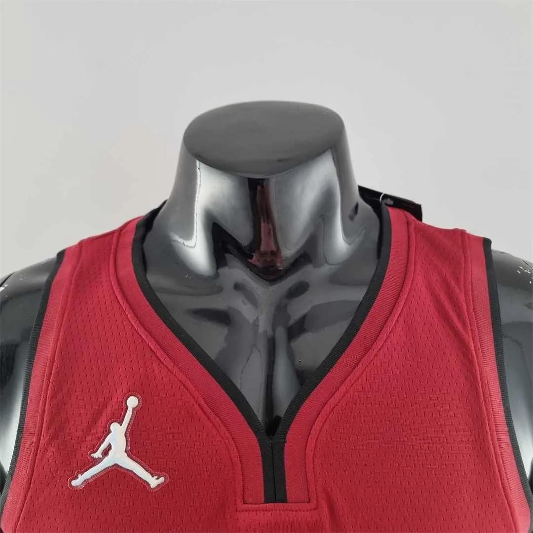 75th Anniversary Miami Heat Jordan JAMES #6 Burgundy NBA Jersey 5