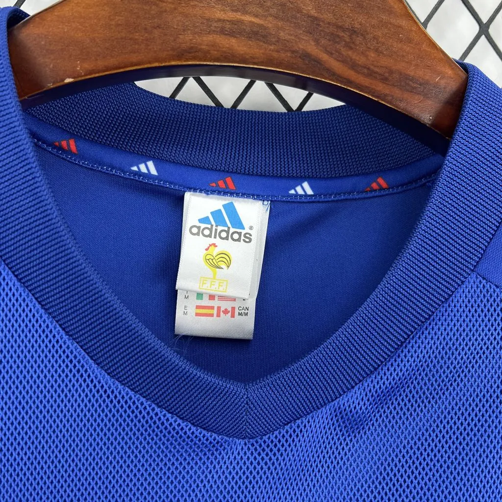 2002 France Home Mens Retro Kit Vintage Football T-Shirt AAAAJersey Supply Yupoo 6 2