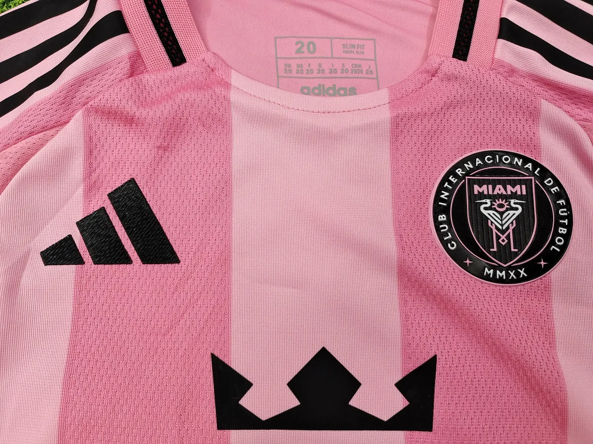 25-26 Inter Miami Home Player Version Kid Kits Youth Apparels AAAAJersey Dropship Yupoo 4