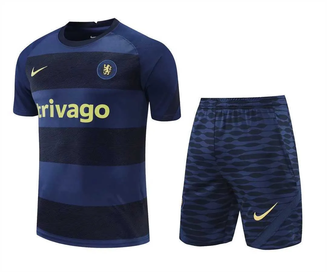 22-23 Chelsea Training Suit Short Sleeve Kit Sapphire Blue 23