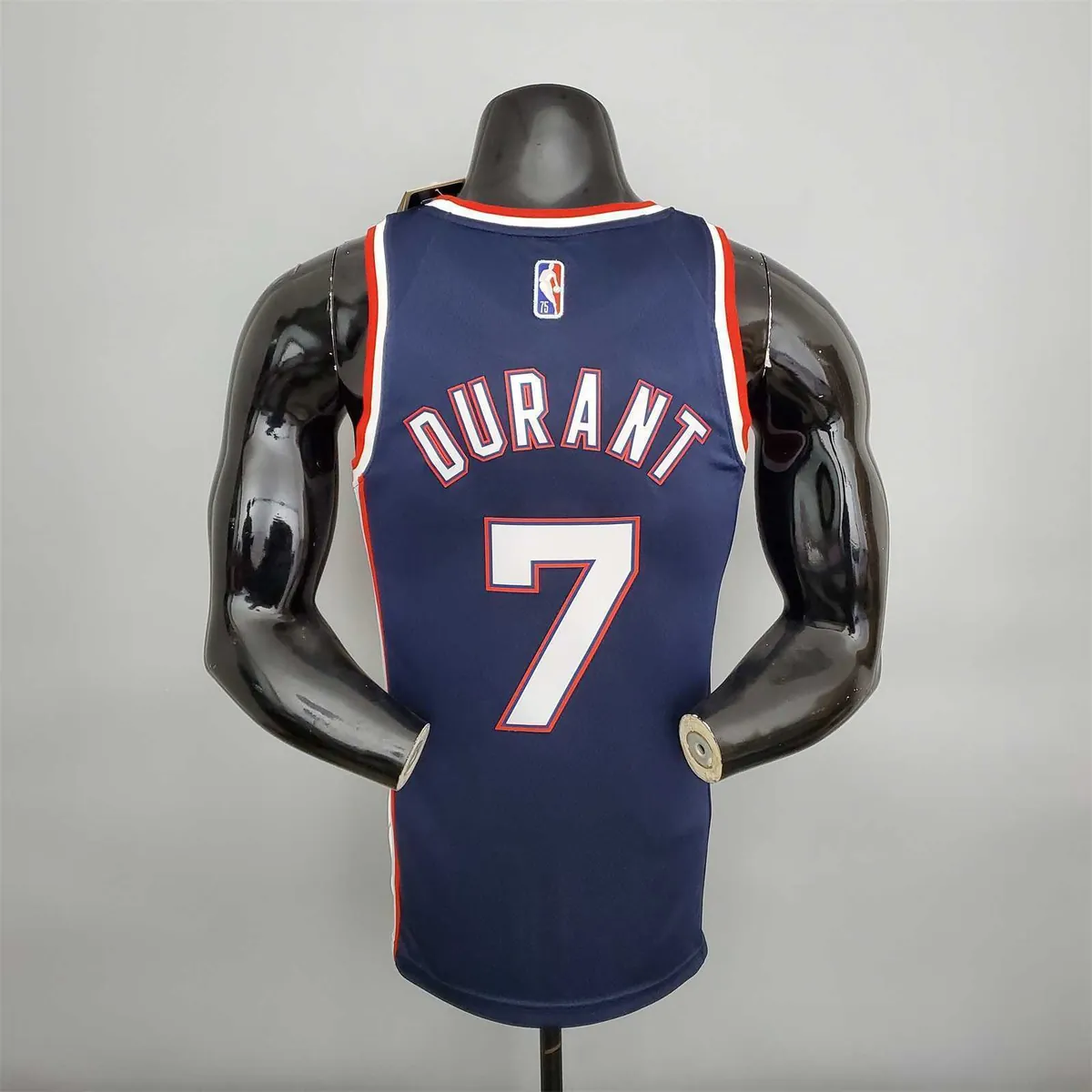 2022 75th Anniversary Durant #7 Nets City Edition Royal Blue 2