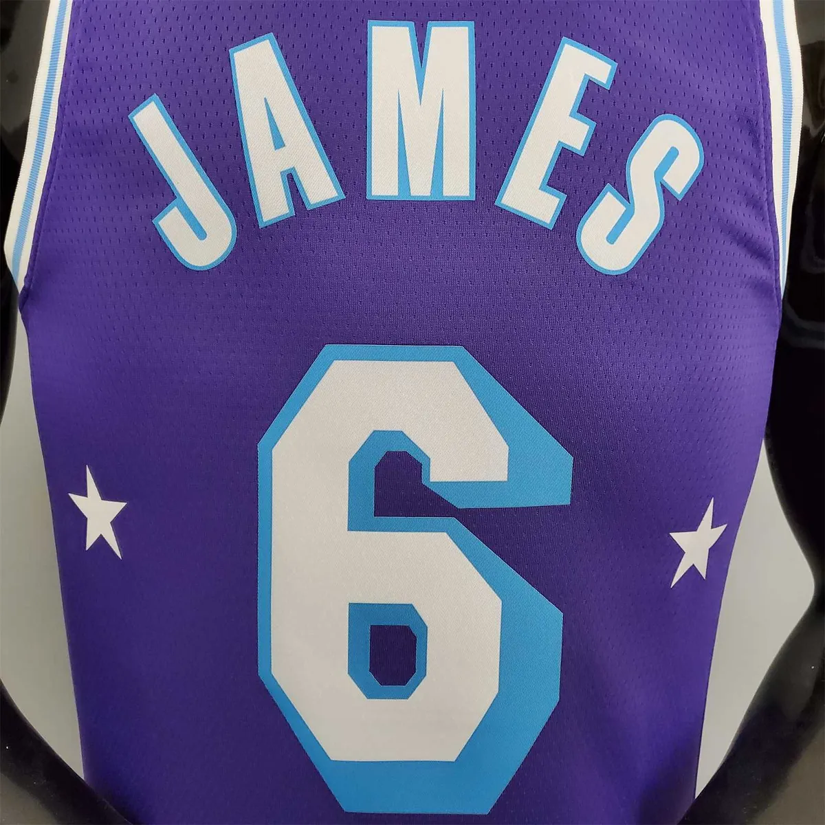2022 75th Anniversary James #6 Lakers City Edition Purple 2