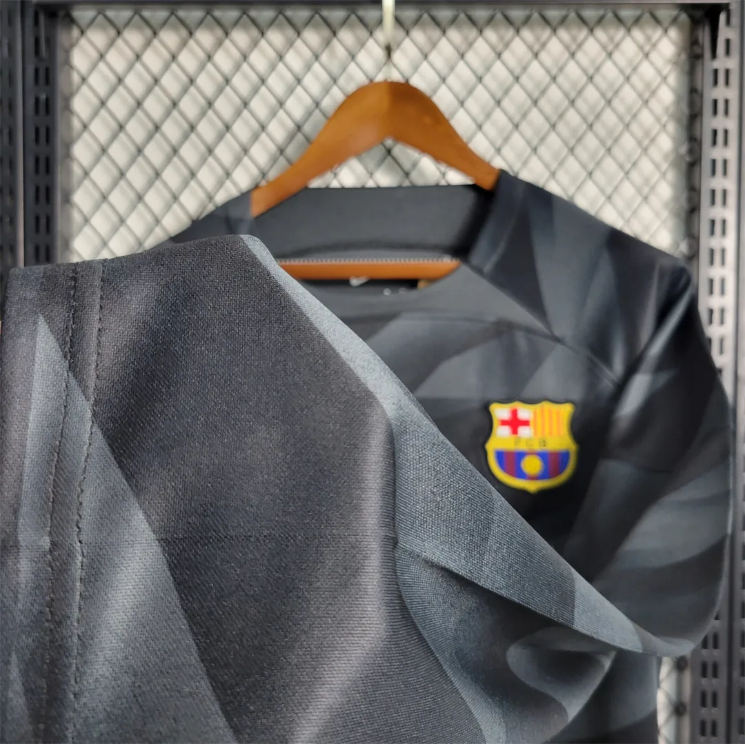 23-24 Barcelona Black Goalkeeper long sleeve 3