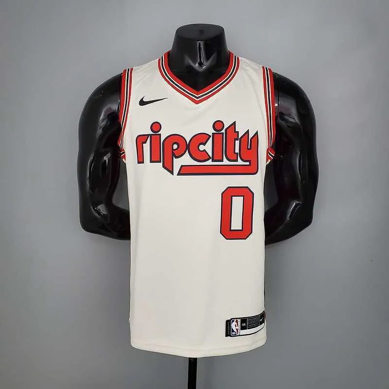 LILLARD#0 Portland Trail Blazers Beige 9